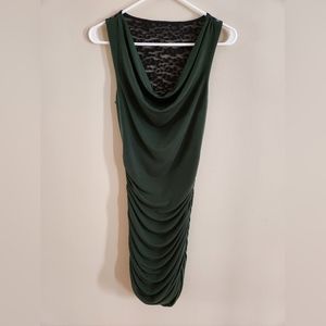 Express Forest Green Bodycon Party Dress